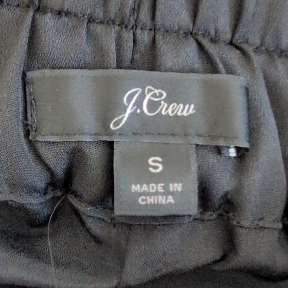 J Crew Pull On Black Velvet Preppy Midi Maxi Skirt w/Pockets Sz Small - Picture 6 of 9